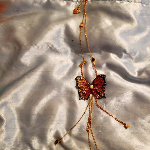 Betsy Johnson Butterfly Necklace - Picture 3 of 4